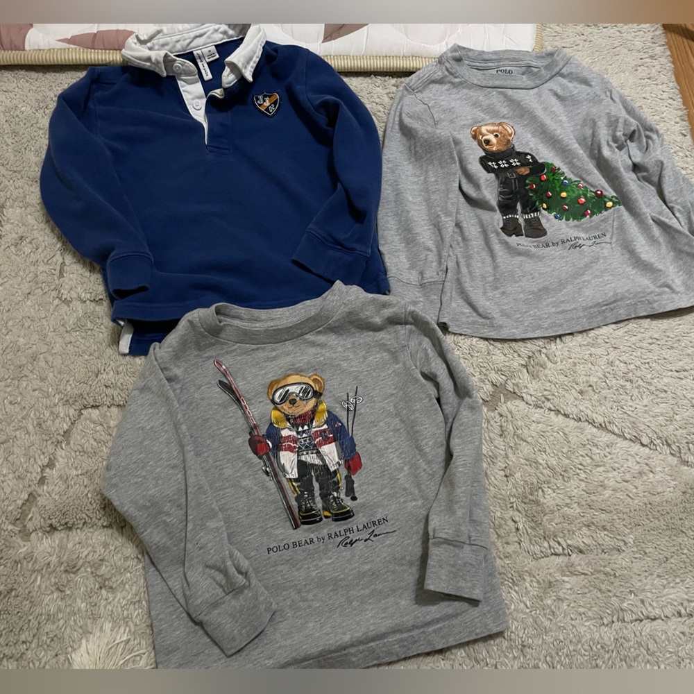 Bundle 5 pieces Ralph Lauren Janie and jack Kids' Long Sleeve Shirts
